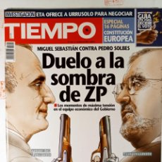 Coleccionismo de Revista Tiempo: REVISTA TIEMPO: DUELO A LA SOMBRA DE ZP Nº 1190 FEBRERO 2005