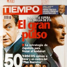 Coleccionismo de Revista Tiempo: REVISTA TIEMPO: EL GRAN PULSO Nº 1855 ENERO 2005