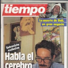 Coleccionismo de Revista Tiempo: REVISTA TIEMPO Nº 123 AÑO 1984. CARAMARA ARENAS. JULIO IGLESIAS. LA MUERTE DE DALÍ, UN GRAN NEGOCIO.