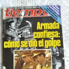Coleccionismo de Revista Tiempo: REVISTA TIEMPO. Nº 81. NOVIEMBRE 1983. LOS GENERALES DE LA OBRA. PELIGRO NUCLEAR EN VALDECABA.. LEER