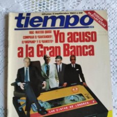 Coleccionismo de Revista Tiempo: REVISTA TIEMPO. Nº 69. SEPTIEMBRE 1983. EUSKADI BAJO LAS AGUAS. TODOS CONTRA FELIPE. DIEZ OFI.. LEER. Lote 360316910