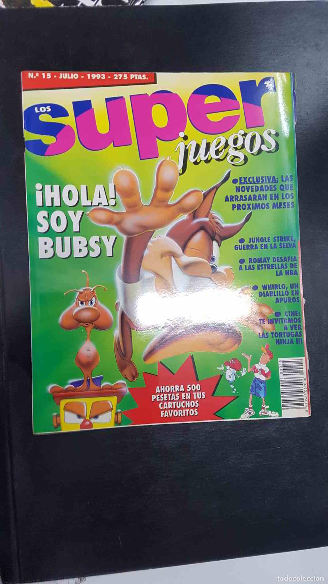 Collectionnisme de Magazine Tiempo: revista: Los Super Juegos num 015 - julio 1993. Tras las huellas de Bubsy. Mapa desplegable de Shatt