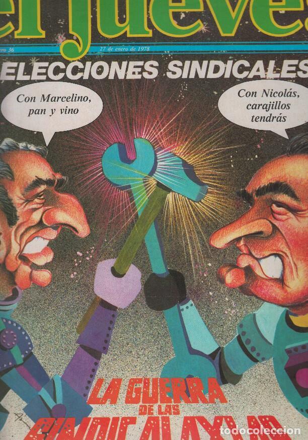 Collezionismo di Rivista Tiempo: EL JUEVES numero 0036 - ELECCIONES SINDICALES