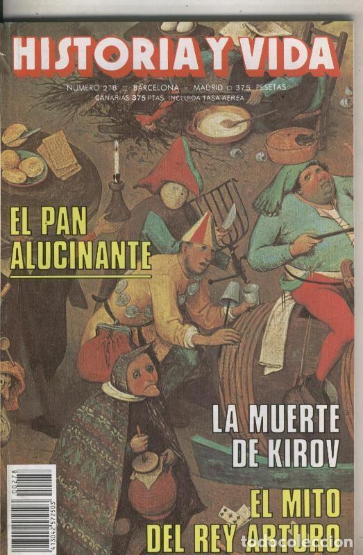 Collectionnisme de Magazine Tiempo: Historia y Vida numero 278: El mito del Rey Arturo; El pan alucinante - Varios