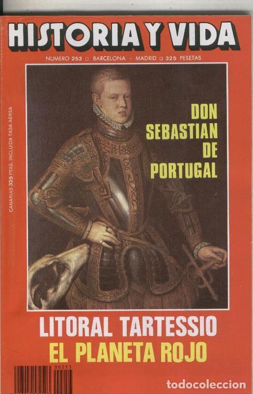 Coleccionismo de revista Tiempo: Historia y Vida revista numero 253: Don Sebastian de Portugal, El Planeta Rojo - Varios