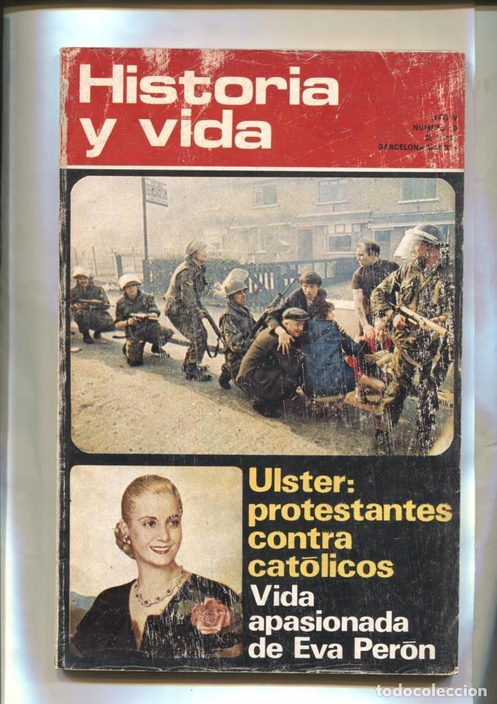 Collectionnisme de Magazine Tiempo: Historia y Vida numero 049: Eva Peron-El hundimiento del Bismarck - Varios