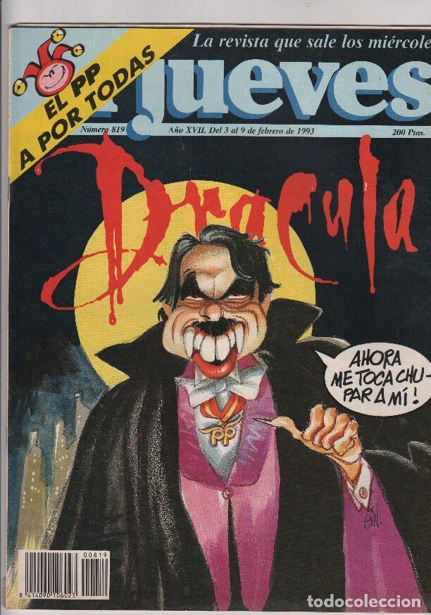 Collection Magazine Tiempo de hoy: EL JUEVES numero 819 - POSTER CENTRAL DE BLAS GALLEGO. DRACULA