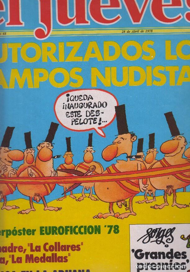 Collezionismo di Rivista Tiempo: EL JUEVES numero 0048 - AUTORIZADOS LOS CAMPOS NUDISTAS