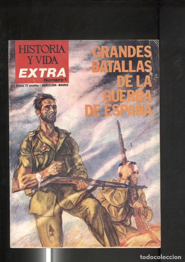 Coleccionismo de revista Tiempo: Historia y Vida extra numero 001: Grandes batallas de la guerra de Espa&ntilde;a - Varios