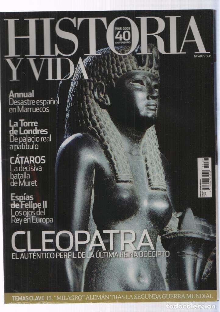 Coleccionismo de revista Tiempo: Historia y Vida numero 487: Cleopatra - Varios