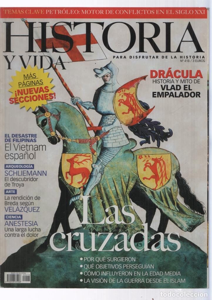 Coleccionismo de revista Tiempo: Historia y Vida numero 418: Las cruzadas - Varios