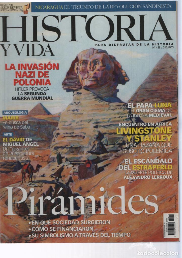 Coleccionismo de revista Tiempo: Historia y Vida numero 438: Piramides - Varios