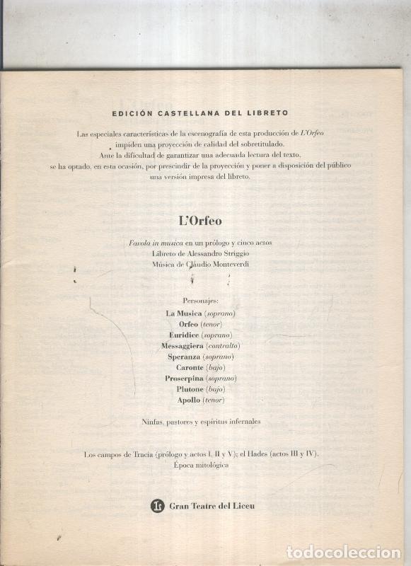 Collection Magazine Tiempo de hoy: L'Orfeo - varios