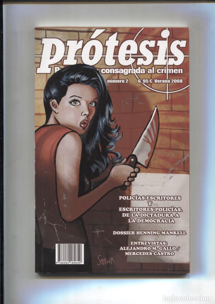 Coleccionismo de revista Tiempo: Protesis publicacion dedicada al tema policiaco numero 2: Dossier Henning Mankell - varios