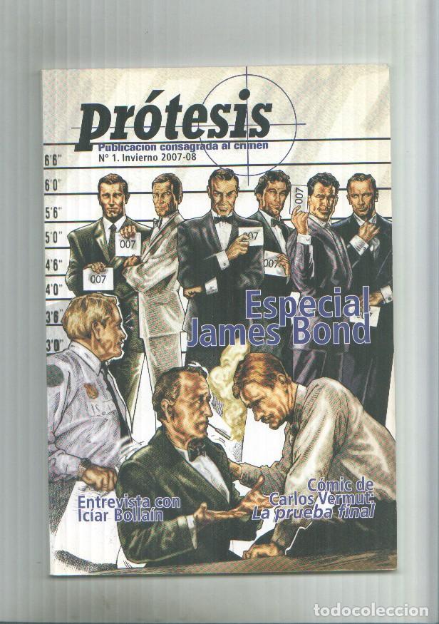 Coleccionismo de revista Tiempo: Protesis publicacion dedicada al tema policiaco numero 1: especial James Bond - varios