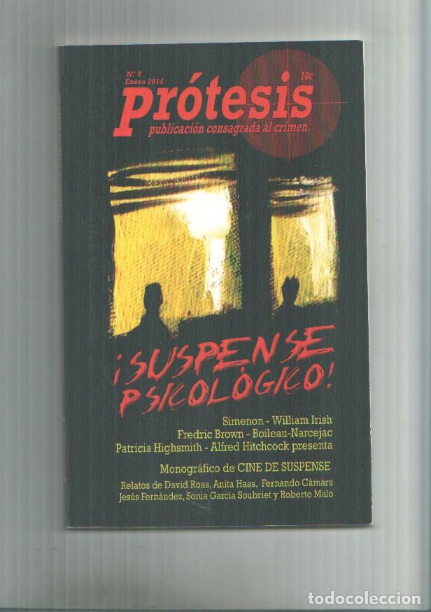 Coleccionismo de revista Tiempo: Protesis publicacion dedicada al tema policiaco numero 8: Simenon, Hitchcxock - varios