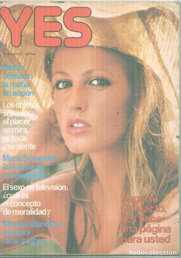 Coleccionismo de revista Tiempo: Yes numero 28: Maria Schneider -