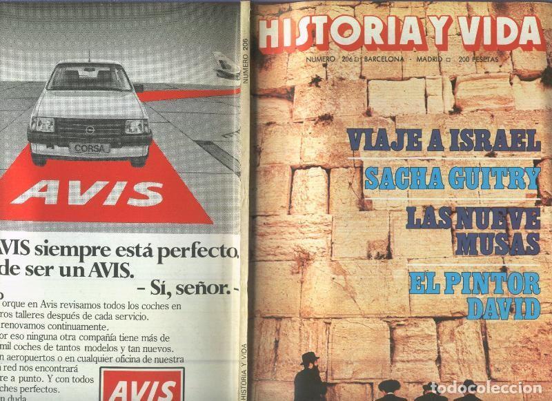 Coleccionismo de revista Tiempo: Historia y Vida numero 206: Viaje a Israel - Varios