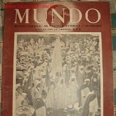 Coleccionismo de Revistas y Periódicos: REVISTA MUNDO.. Lote 6947101