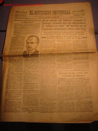 Coleccionismo de revistas y peri&oacute;dicos: DIARIO EL NOTICIERO UNIVERSAL a&ntilde;o 1939