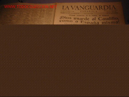 Collezionismo di Riviste e Giornali: DIARIO LA VANGUARDIA a&ntilde;o 1939