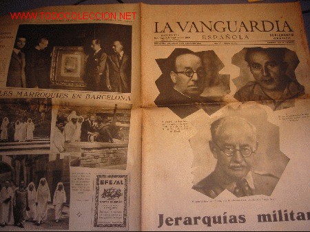 Collectionnisme de Revues et Journaux: DIARIO LA VANGUARDIA A&Ntilde;O 1939