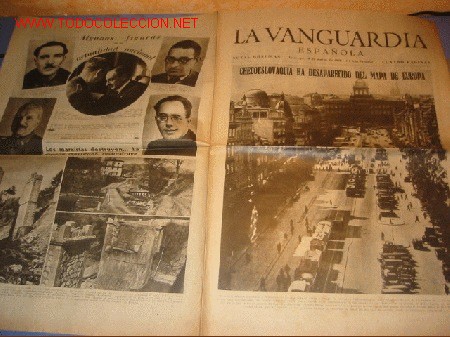 Coleccionismo de revistas y peri&oacute;dicos: DIARIO LA VANGUARDIA A&Ntilde;O 1939