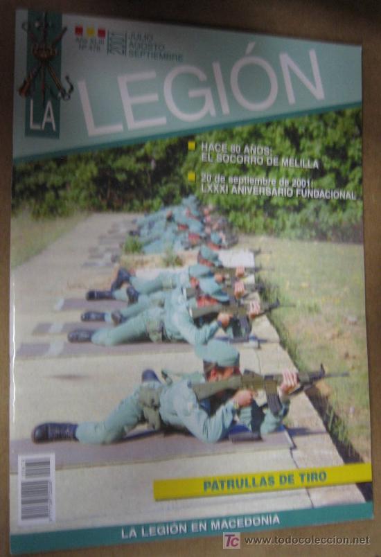 Coleccionismo de Revistas y Peri&oacute;dicos: Revista La Legi&oacute;n, julio, agosto, septiembre 2001