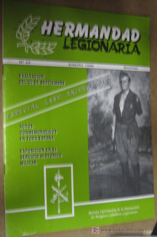 Coleccionismo de revistas y peri&oacute;dicos: Revista hermandad legionaria, enero de 1996