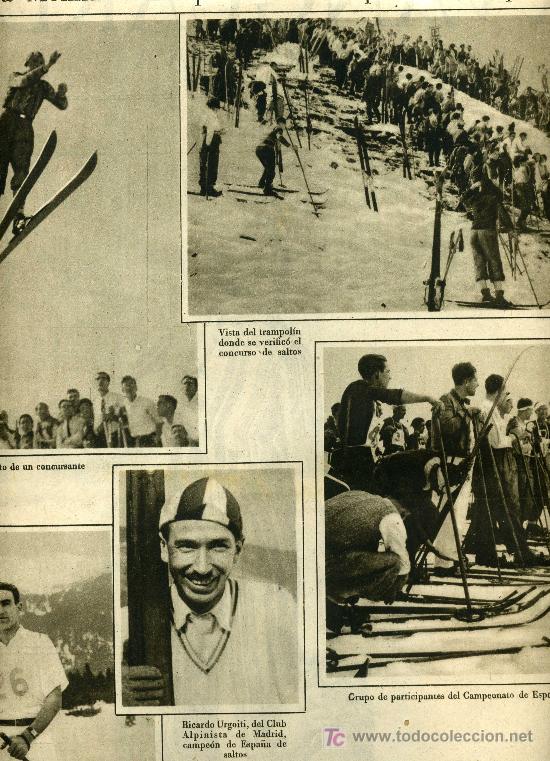 Coleccionismo de Revistas y Peri&oacute;dicos: LA VANGUARDIA. 1932.LA MOLINA. CAMPEONATO DE ESPA&Ntilde;A DE ESQUIS.SKI
