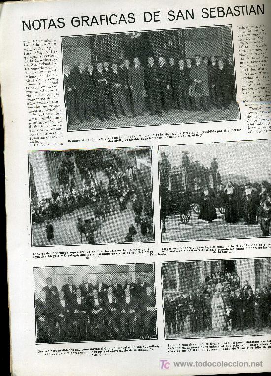 Collezionismo di Riviste e Giornali: REVISTA 1925 SAN SEBASTIAN.ACCIDENTE EN SEGOVIA.EL REY ALFONSO XIII EN CORDOBA.BADALONA CREMA CERVUS