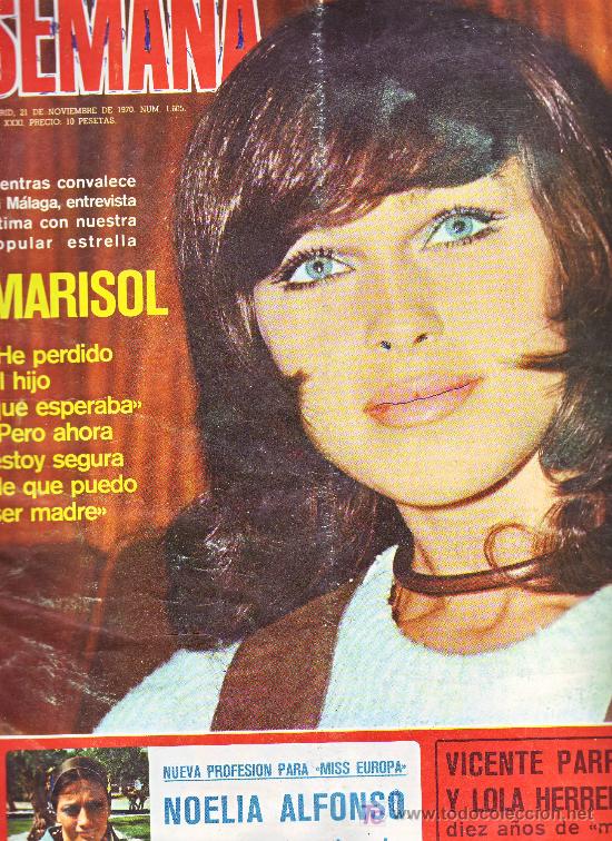 Coleccionismo de Revistas y Peri&oacute;dicos: REVISTA SEMANA DE MARISOL--PEQUE&Ntilde;AS IMPERFECCIONES