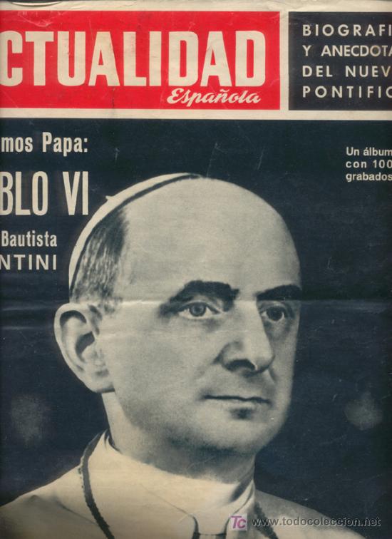 Coleccionismo de revistas y peri&oacute;dicos: LA   ACTUALIDAD   ESPA&Ntilde;OLA   Numero extraordinario con 100grabados _A&ntilde;o 1963