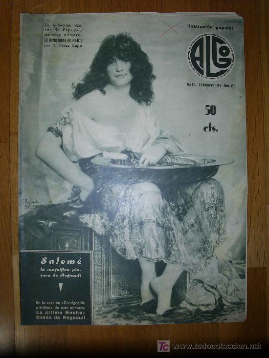 Colecionismo de Revistas e Jornais: Revista ALGO, Ilustraci&oacute;n Popular - 1935  * MONTNEGRE, BARCELONA *