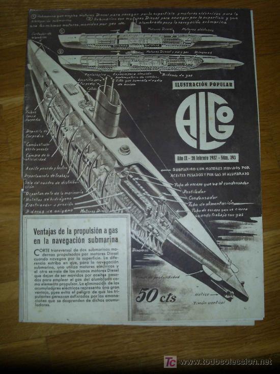 Colecionismo de Revistas e Jornais: Revista ALGO- ILUSTRACI&Oacute;N POPULAR - 1937 * DA VINCI Y LA GIOCONDA *