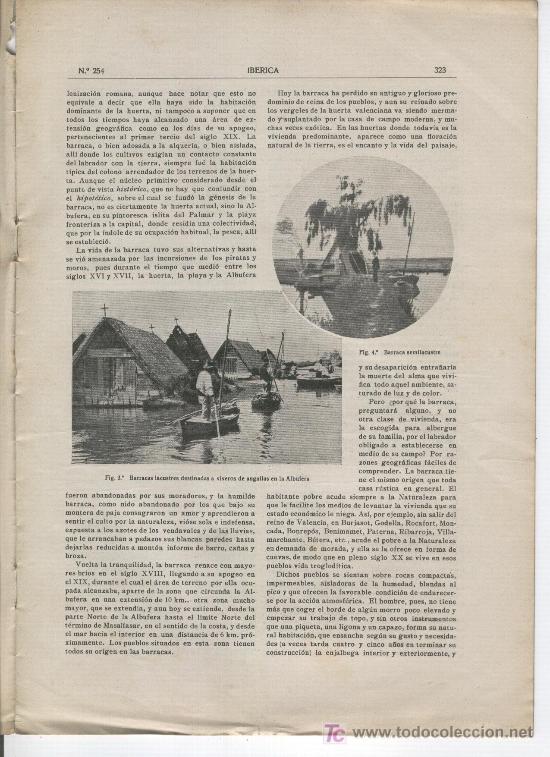 Coleccionismo de Revistas y Peri&oacute;dicos: REVISTA IBERICA. 1918.  VOLCAN KATMAI EN ALASKA.  BARRACAS DE LA ALBUFERA  ANGUILAS.254. CARRIEDO.