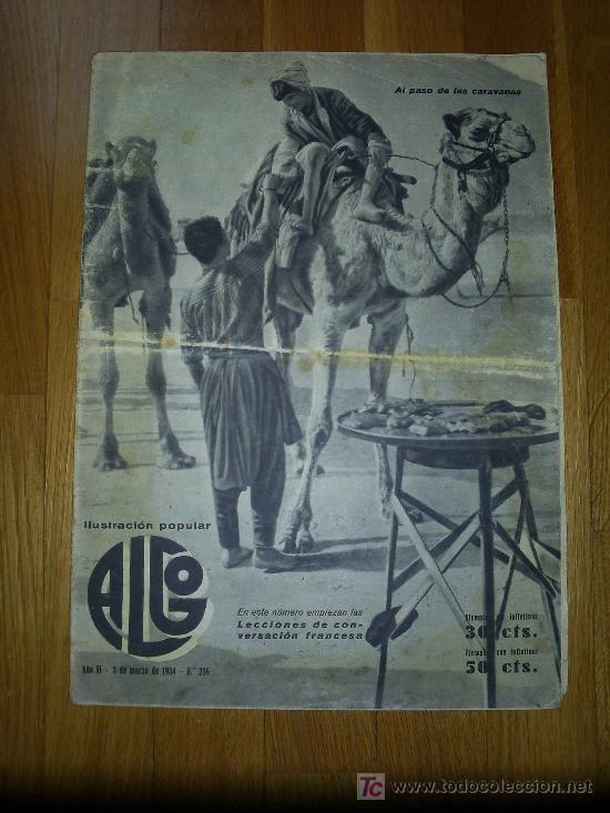 Coleccionismo de revistas y peri&oacute;dicos: ANTIGUA REVISTA ALGO: ILUSTRACI&Oacute;N POPULAR - 1934 * O&Ntilde;ATE Y AR&Aacute;NZAZU , GUIP&Uacute;ZCOA*