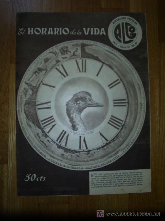 Collezionismo di Riviste e Giornali: Revista ALGO: ILUSTRACI&Oacute;N POPULAR - 1937 * AVES *