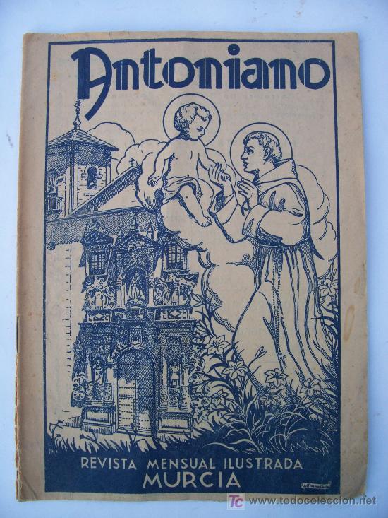 Colecionismo de Revistas e Jornais: antoniano, revista mensual ilustrada murcia, n&ordm;136 ,  junio 1954