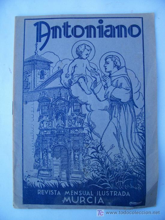 Colecionismo de Revistas e Jornais: antoniano, revista mensual ilustrada murcia, n&ordm;140 ,  noviembre 1954