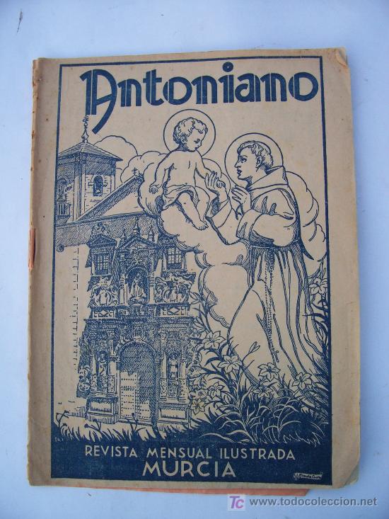 Colecionismo de Revistas e Jornais: antoniano, revista mensual ilustrada murcia, n&ordm;141 ,  diciembre 1954