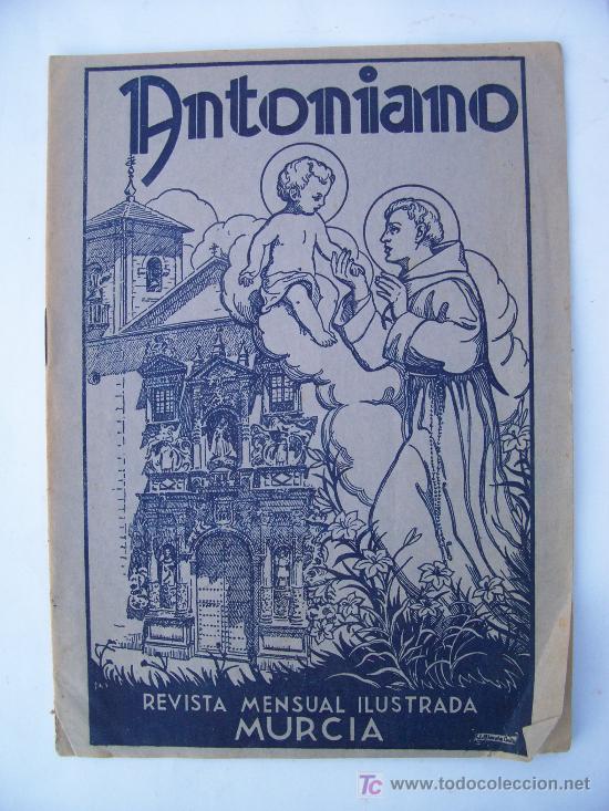 Colecionismo de Revistas e Jornais: antoniano, revista mensual ilustrada murcia, n&ordm;146 ,  mayo 1955