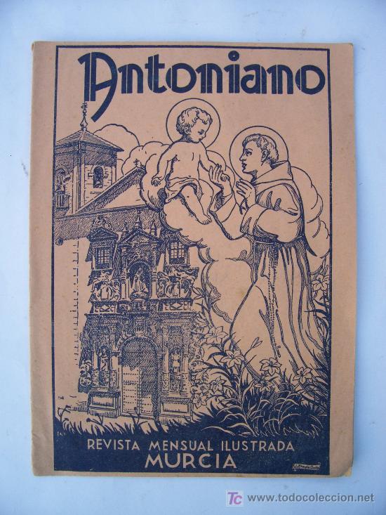 Colecionismo de Revistas e Jornais: antoniano, revista mensual ilustrada murcia, n&ordm;147 ,  junio 1955