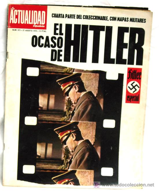 Coleccionismo de revistas y peri&oacute;dicos: La Actualidad Espa&ntilde;ola 27 agosto 1970 revista El Ocaso de Hitler