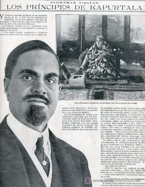 Coleccionismo de revistas y peri&oacute;dicos: KAPURTALA 1915 RAJA 2 HOJAS REVISTA