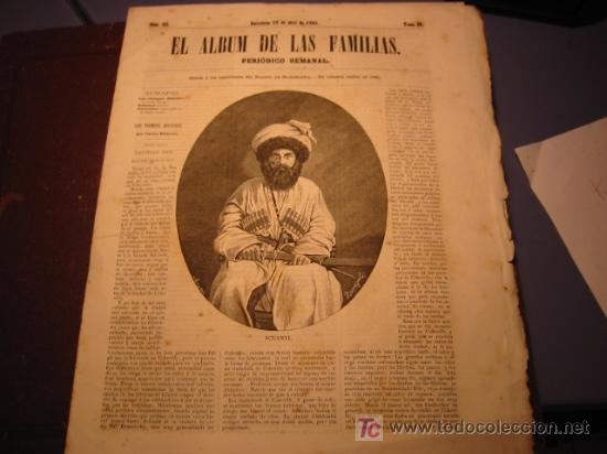 Coleccionismo de Revistas y Peri&oacute;dicos: PERIODICO SEMANAL  EL ALBUM DE LAS FAMILIAS       A&Ntilde;O 1861