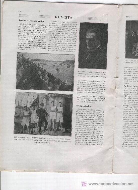 Collection Magazines and Newspapers: ILUSTRACIO CATALANA. 1917.REGATES. ELS PASTORESTS DE FOLCH Y TORRES. IBIZA.BARRAU.