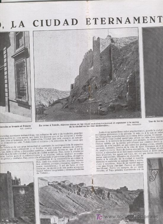 Coleccionismo de Revistas y Peri&oacute;dicos: REVISTA 1928  PABLO SARASATE FOTOS DE TOLEDO JACINTO BENAVENTE SIMON GOMEZ TEXEIRA GOMES