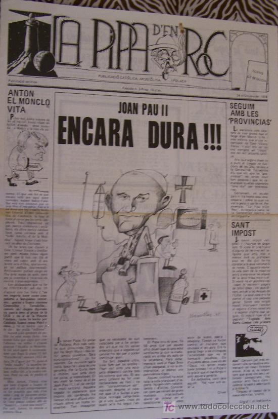 Collectionnisme de Revues et Journaux: La Pipa d'en Roc. Barcelona, 1978. n&ordm; 3. 44 x 32 cm.  4 pag.