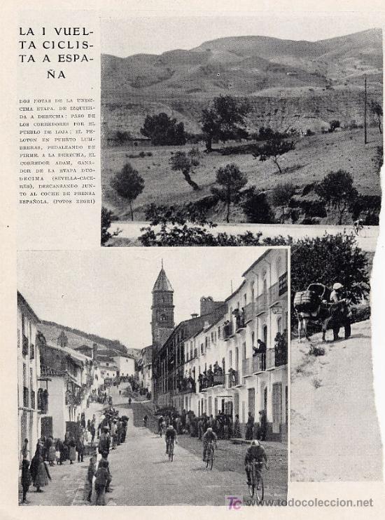 Coleccionismo de revistas y peri&oacute;dicos: CICLISMO 1930 1&ordf; VUELTA ESPA&Ntilde;A 2 HOJAS REVISTA